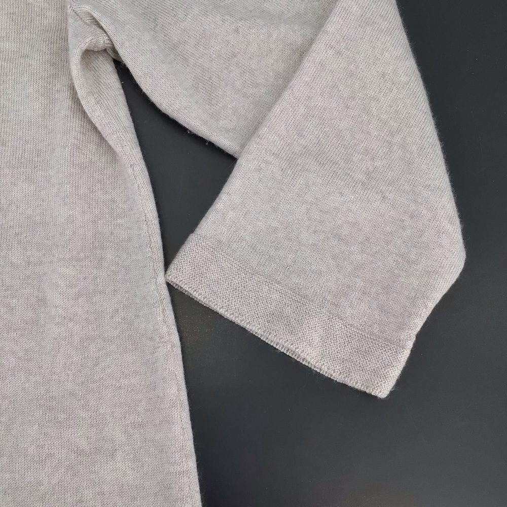 Eileen Fisher Oat Bateau Pullover Sweater Tunic 100% Merino Wool Size Medium - Picture 6 of 15